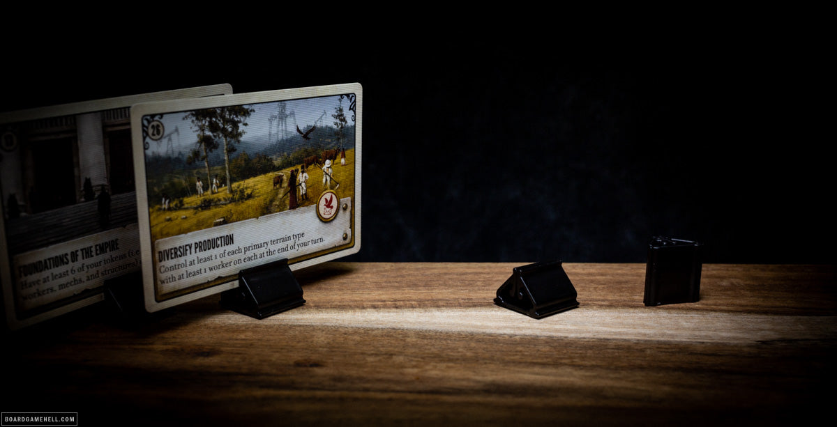 Black Card Stands Set (x4)