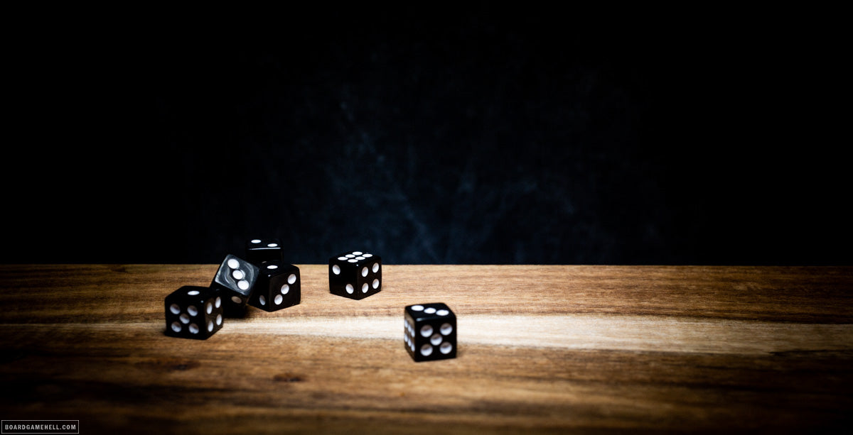 D6 Dice Set (x6), Black