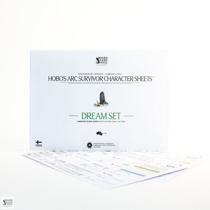 Hobo’s Arc Survivor Character Sheets™ for Kingdom Death: Monster (Gambler's Chest)(PRE-ORDER)