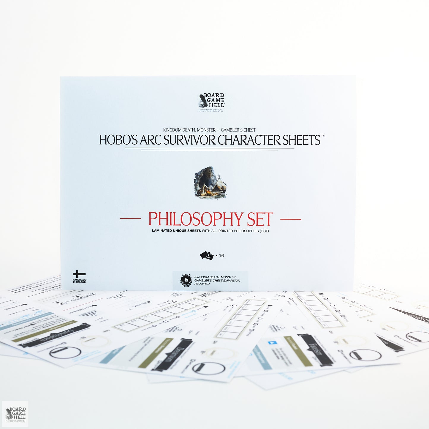 Hobo’s Arc Survivor Character Sheets™ for Kingdom Death: Monster (Gambler's Chest)(PRE-ORDER)