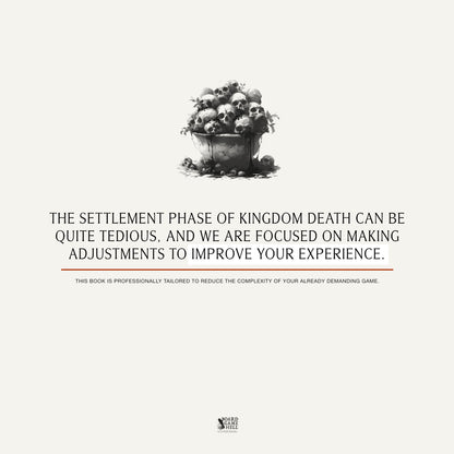 Hobo's Legendary Settlement Book II™ for Kingdom Death: Monster (SPECIAL EDITION) (Early PRE-ORDER)