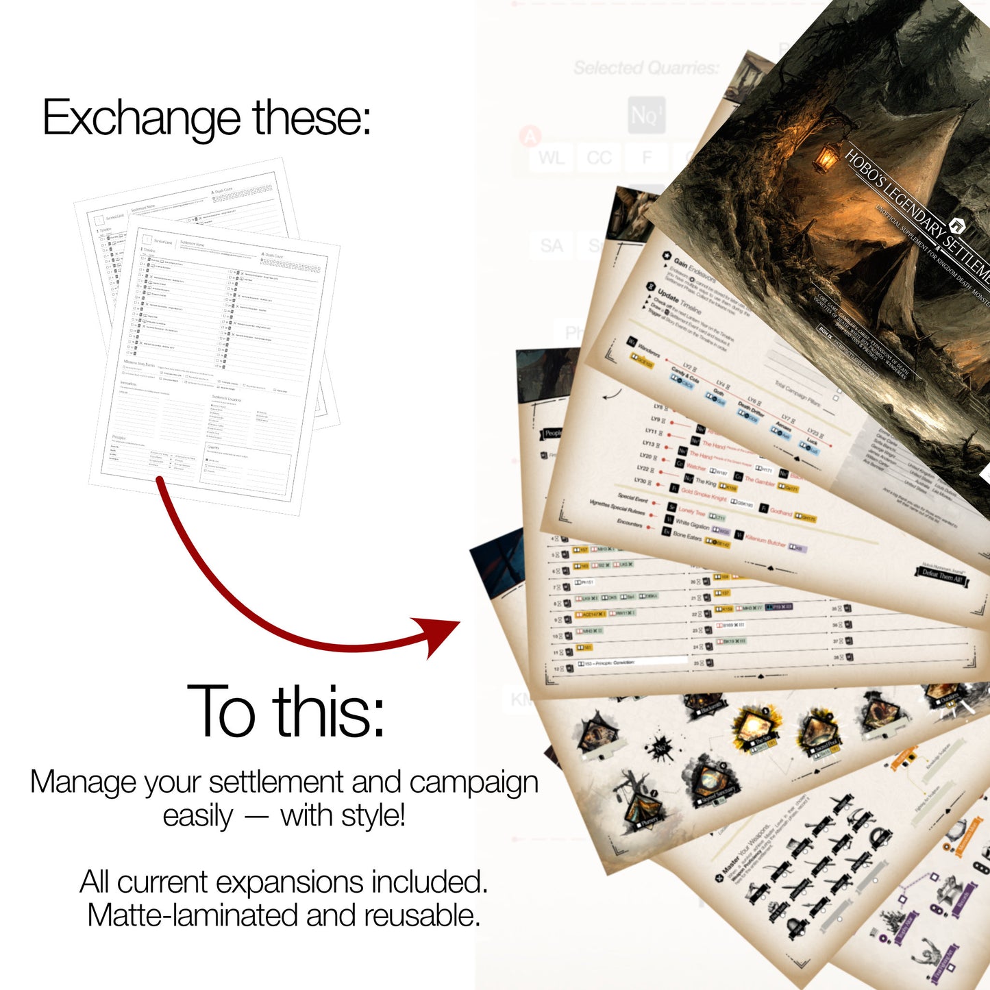 Hobo's Legendary Settlement Book II™ for Kingdom Death: Monster (PRE-ORDER)