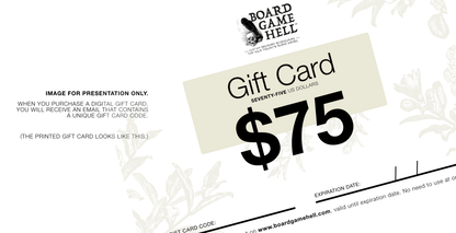 Board Game Hell $75 Digital Gift Card