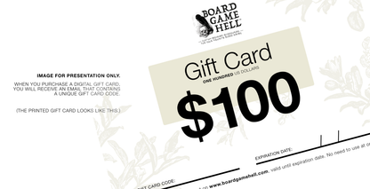 Board Game Hell $100 Digital Gift Card