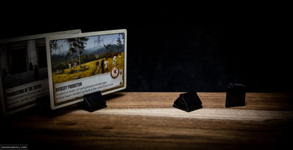 Black Card Stands Set (x4)