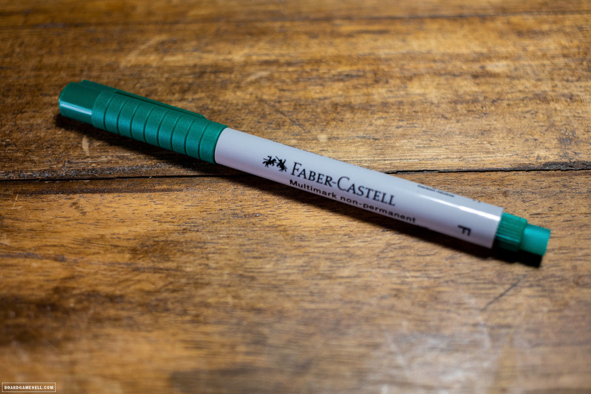 high quality faber castel non permanent wet erased pens green pen