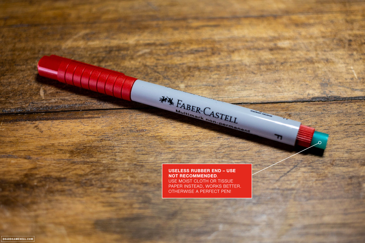 high quality faber castel non permanent wet erased pens red pen